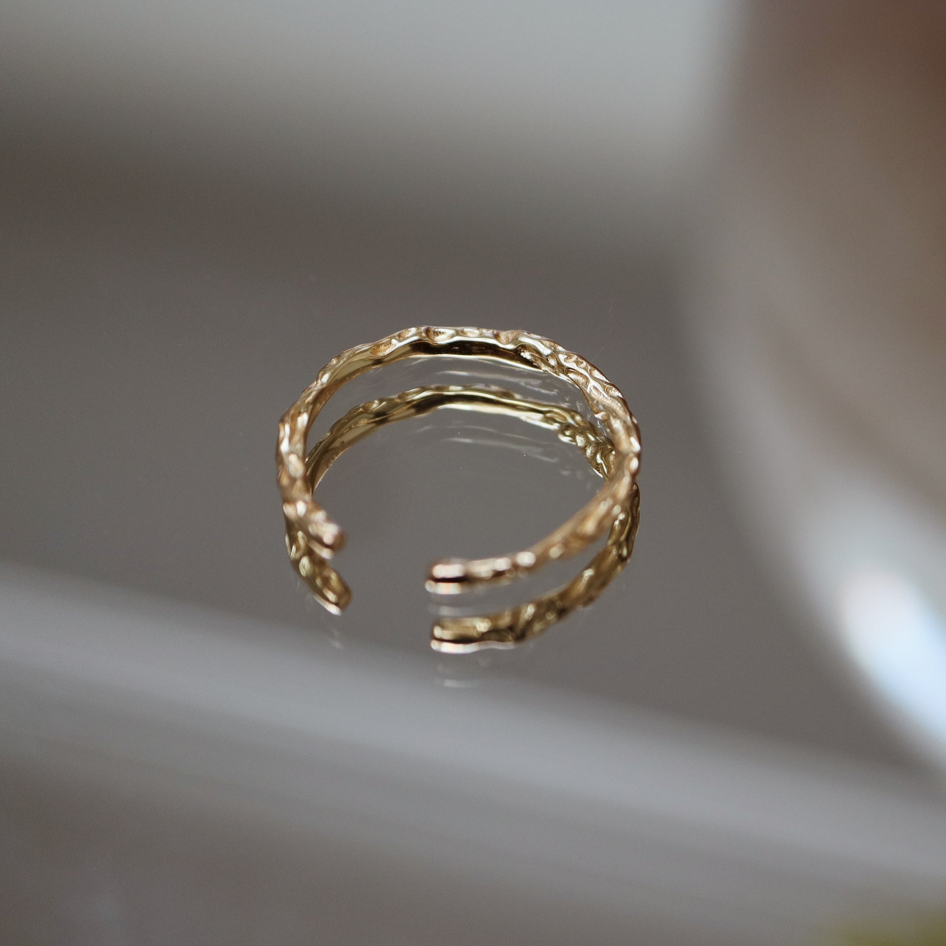 Irregular Gold Band Ring Abu Dhabi UAE