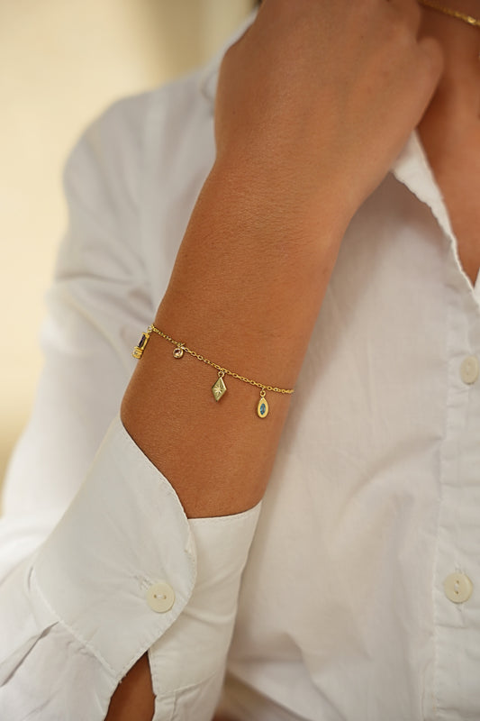 KYANITE | Glam Charms Bracelet