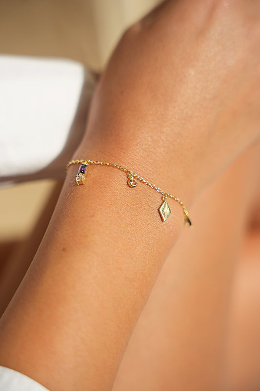 KYANITE | Glam Charms Bracelet