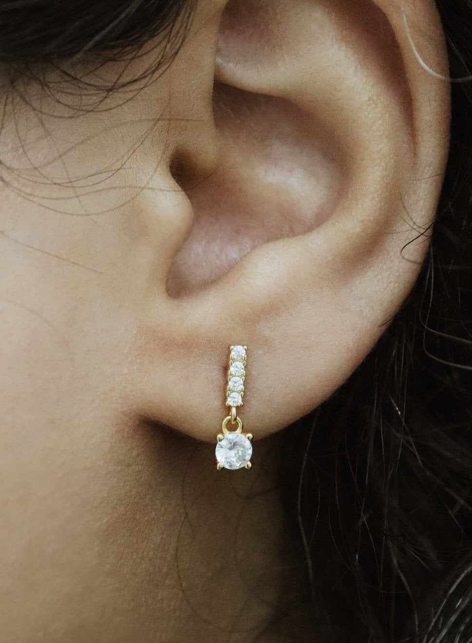 Bar Crystal Stud Earrings Abu Dhabi UAE