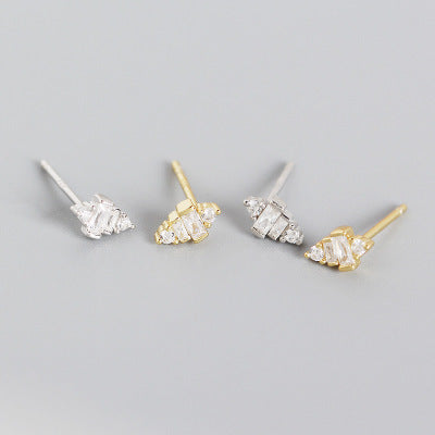 Mini Geometric Crystal Stud Earrings Abu Dhabi UAE