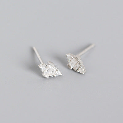 Mini Geometric Crystal Stud Earrings Abu Dhabi UAE