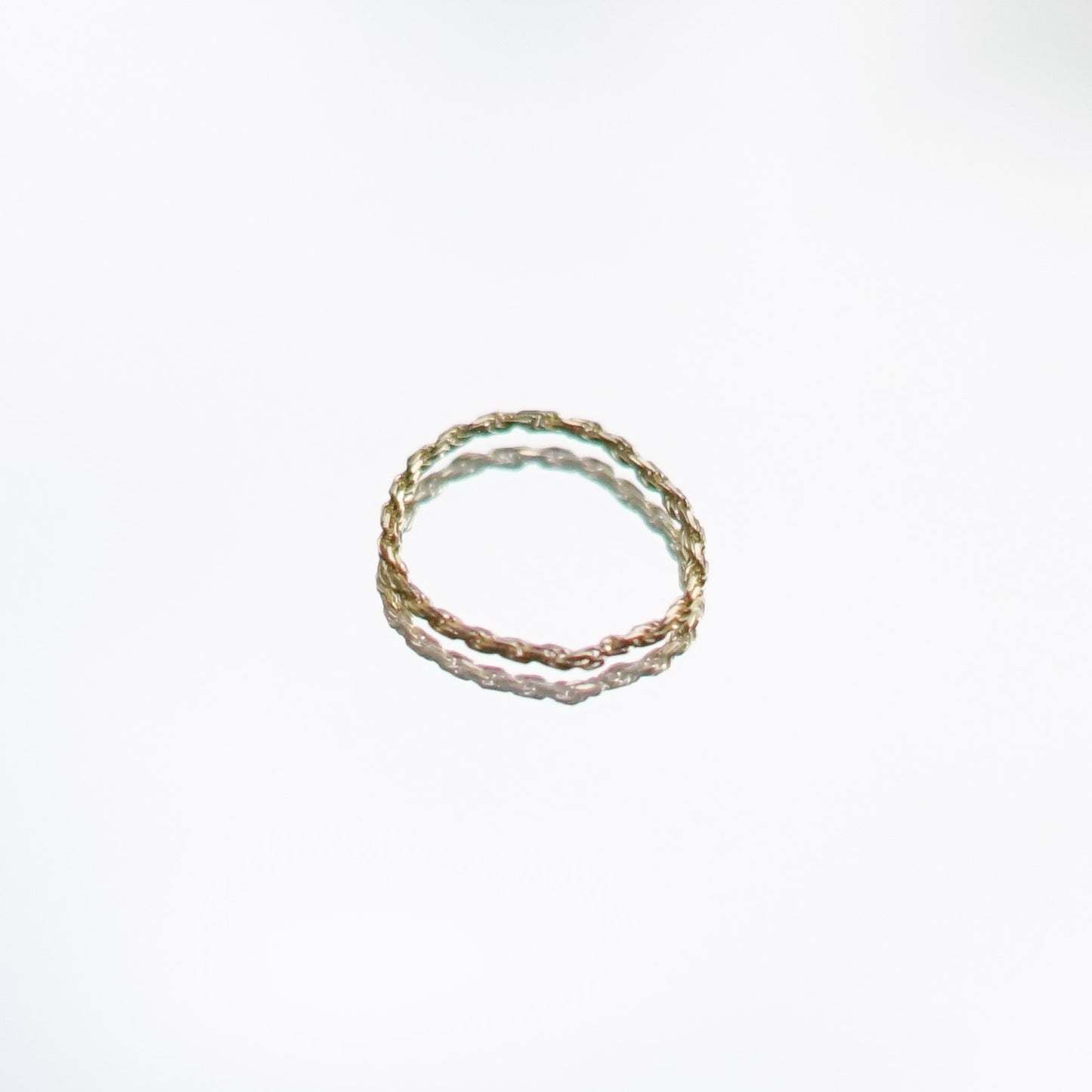Gold Twisted Chain Ring Abu Dhabi UAE