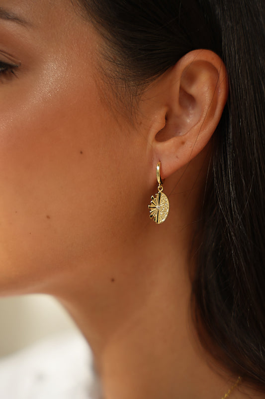 KYANITE | Gold Starry Lisboa Earrings